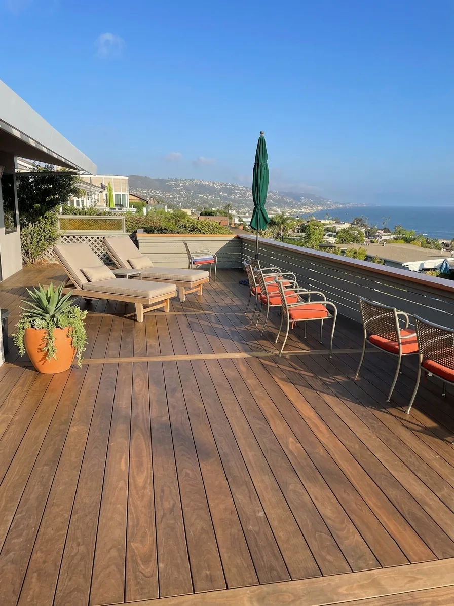 Ocean-view deck, Laguna Beach